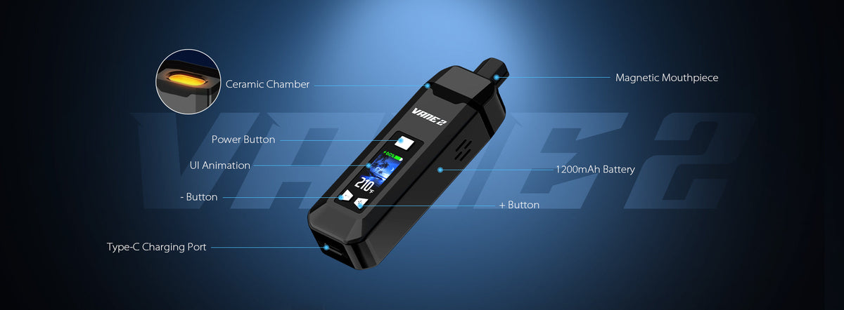 Yocan Vane 2 ceramic heating chamber — Dry Herb Vaporizer Nairobi | Royal Mist