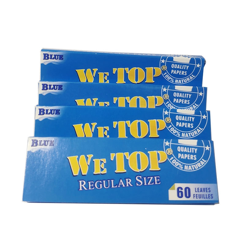 Wetop Blue White Rice Rolling Papers booklet — Royal Mist Smoke Shop