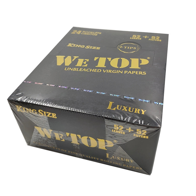 Wetop Luxury Kingsize Brown Papers with tips booklet — Royal Mist Smoke Shop