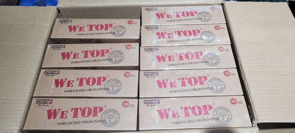 Wetop 1¼ Brown Rolling Papers full box bulk — Royal Mist Nairobi