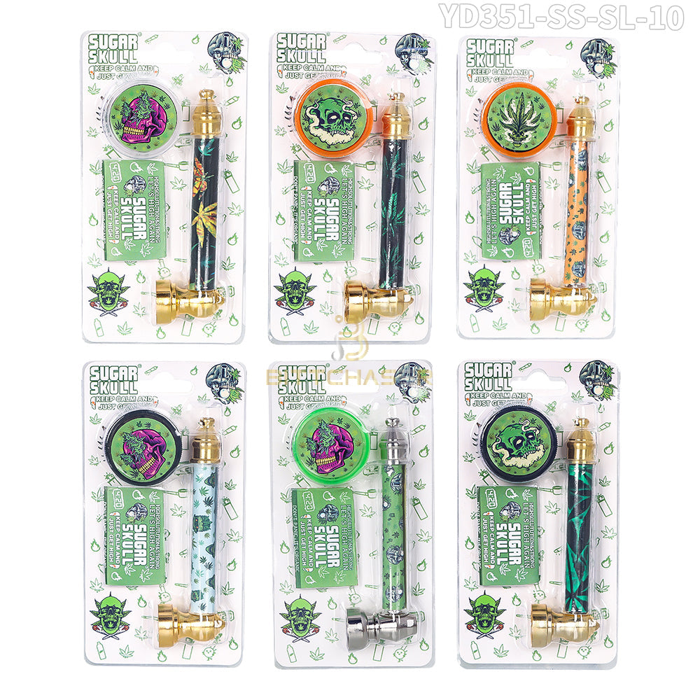 Sugar Skull Metallic Hand Pipe — Buy Nairobi Kenya | Royal Mist
