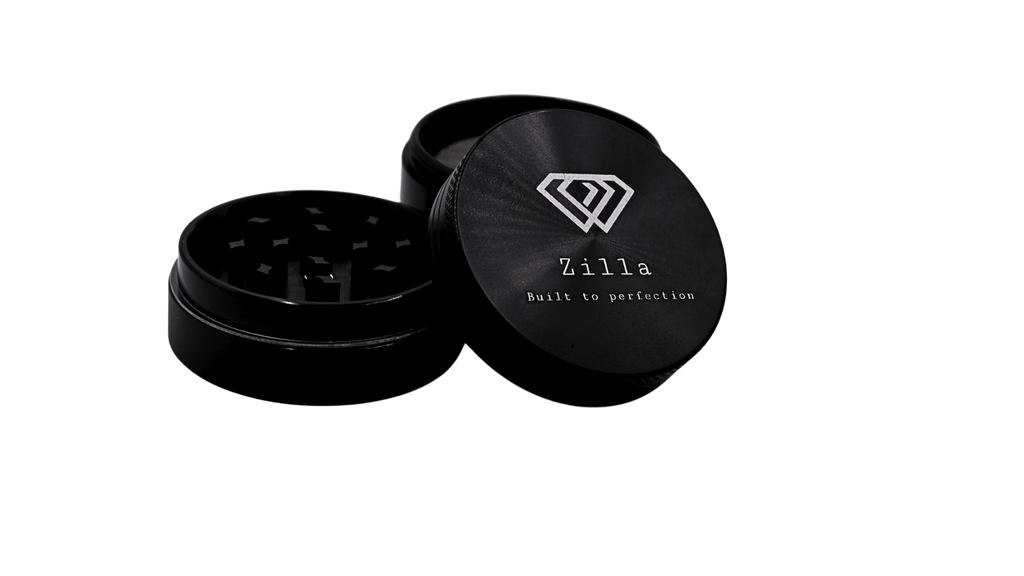 Zilla 50mm Herb Grinder Black – 4-Part Kief Catcher Aluminium Grinder Nairobi