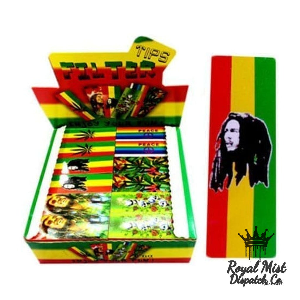 Bob Marley Rasta filter tips full box — Royal Mist Smoke Shop Nairobi