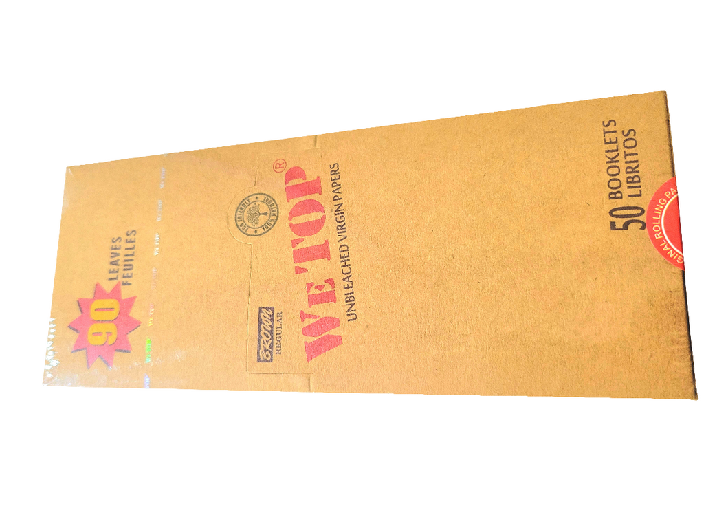 Wetop Brown Regular Rolling Papers booklet — Royal Mist Smoke Shop