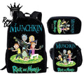 BACKWOODS Backpack Set 3Pcs Black Royal Mist Nairobi Kenya