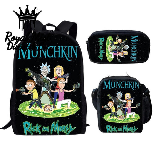 BACKWOODS Backpack Set 3Pcs Black Royal Mist Nairobi Kenya