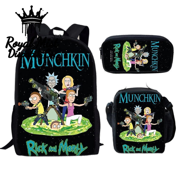 BACKWOODS Backpack Set of 3Pcs – Black