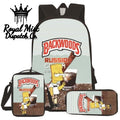 BACKWOODS Backpack Set 3Pcs Cream White Royal Mist Nairobi Kenya