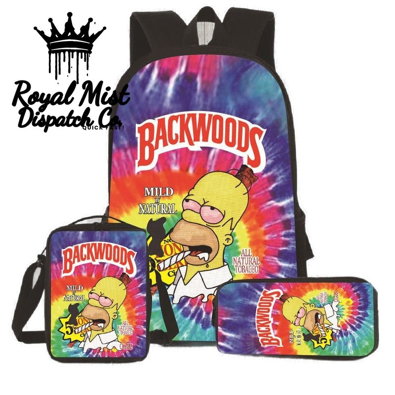 BACKWOODS Backpack Set 3Pcs Unicolour Royal Mist Nairobi Kenya