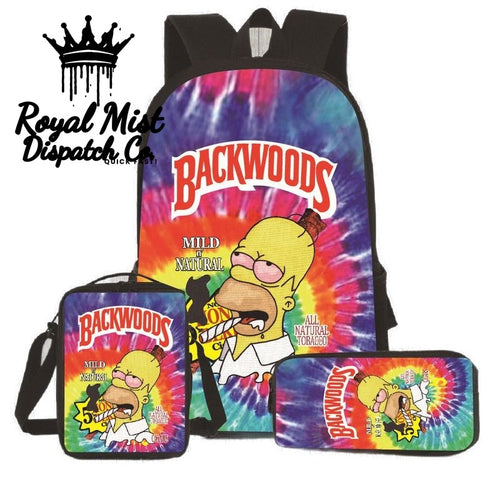 BACKWOODS Backpack Set 3Pcs Unicolour Royal Mist Nairobi Kenya