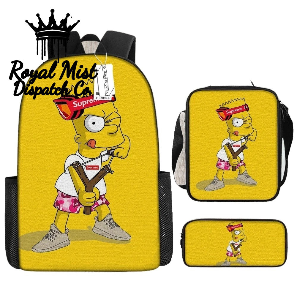 BACKWOODS Backpack Set 3Pcs Yellow Royal Mist Nairobi Kenya