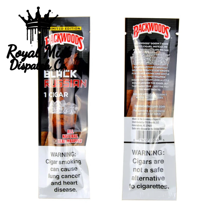 Backwoods Black Russian Cigars 5 Pack Royal Mist Nairobi Kenya 5