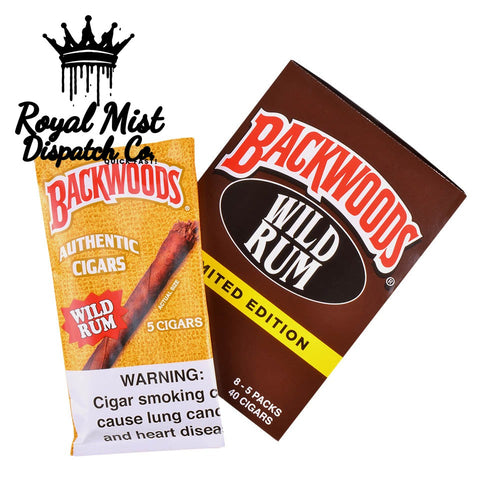 Backwoods Wild Rum Cigars 5 Pack