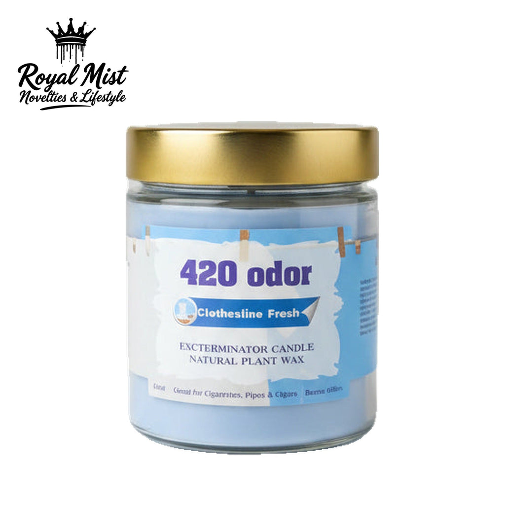 420 Odor Eliminator Candle - Clothesline Fresh - Royal Mist