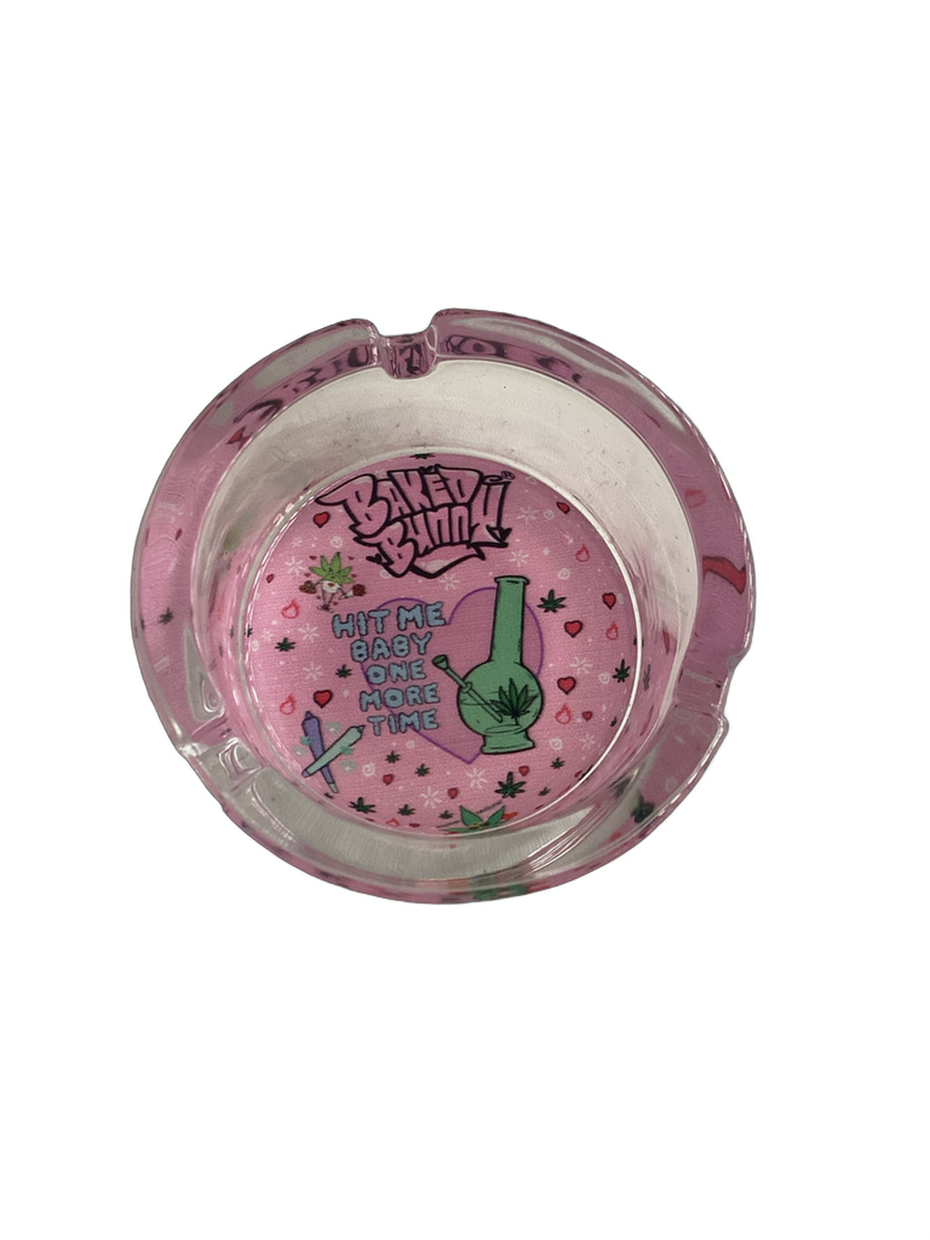 Baked Bunny Art Round Glass Ashtray 85mm Royal Mist Nairobi Kenya 6