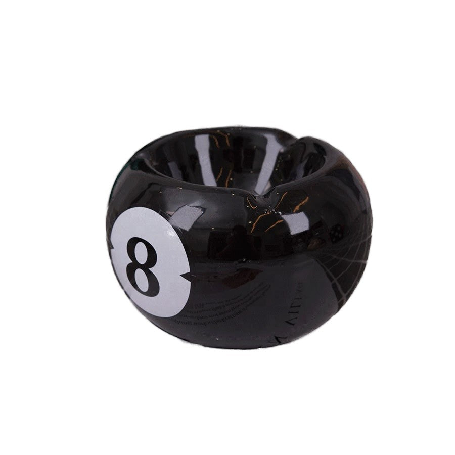 Classic 8 Ball Billiard Ceramic Ashtray detail - Royal Mist Nairobi
