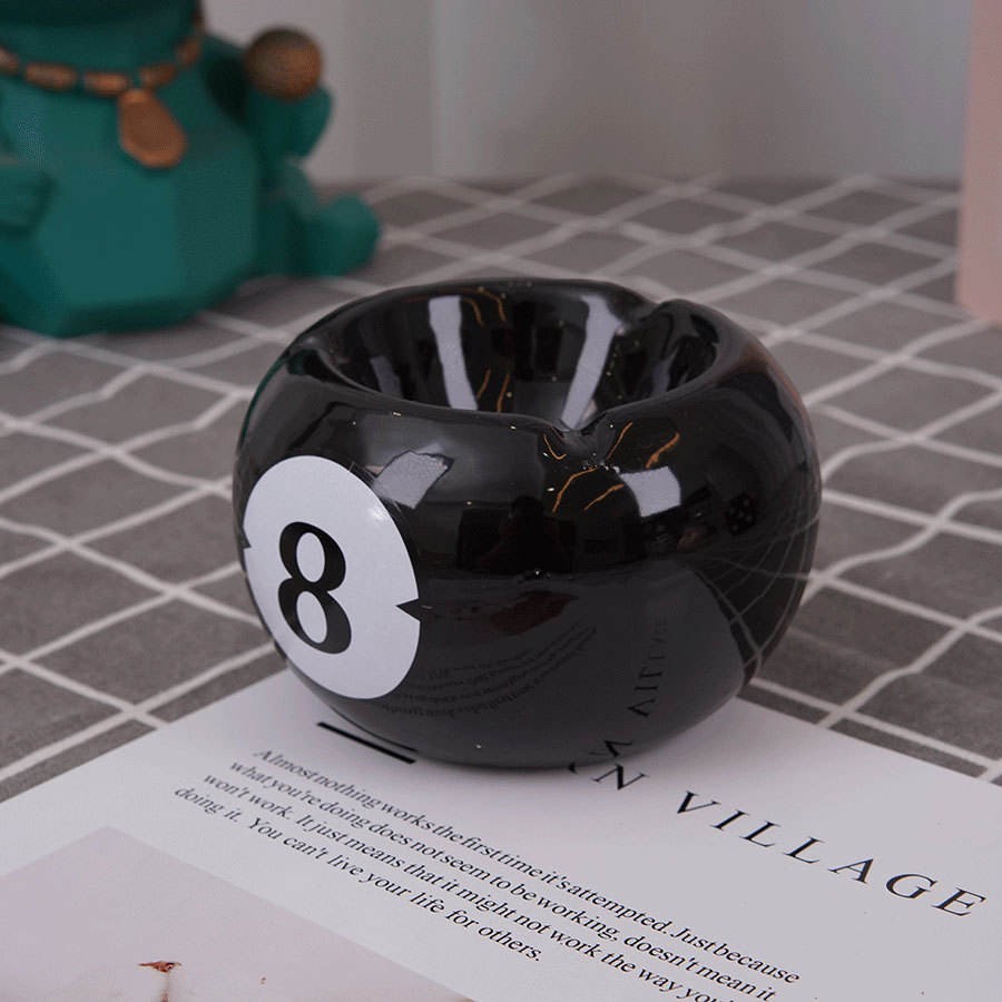 Classic 8 Ball Billiard Ceramic Ashtray - Buy in Nairobi | Royal Mist