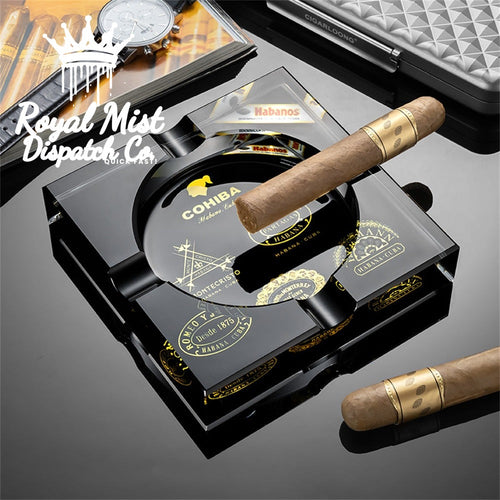Black Cohiba Cigar Ashtray