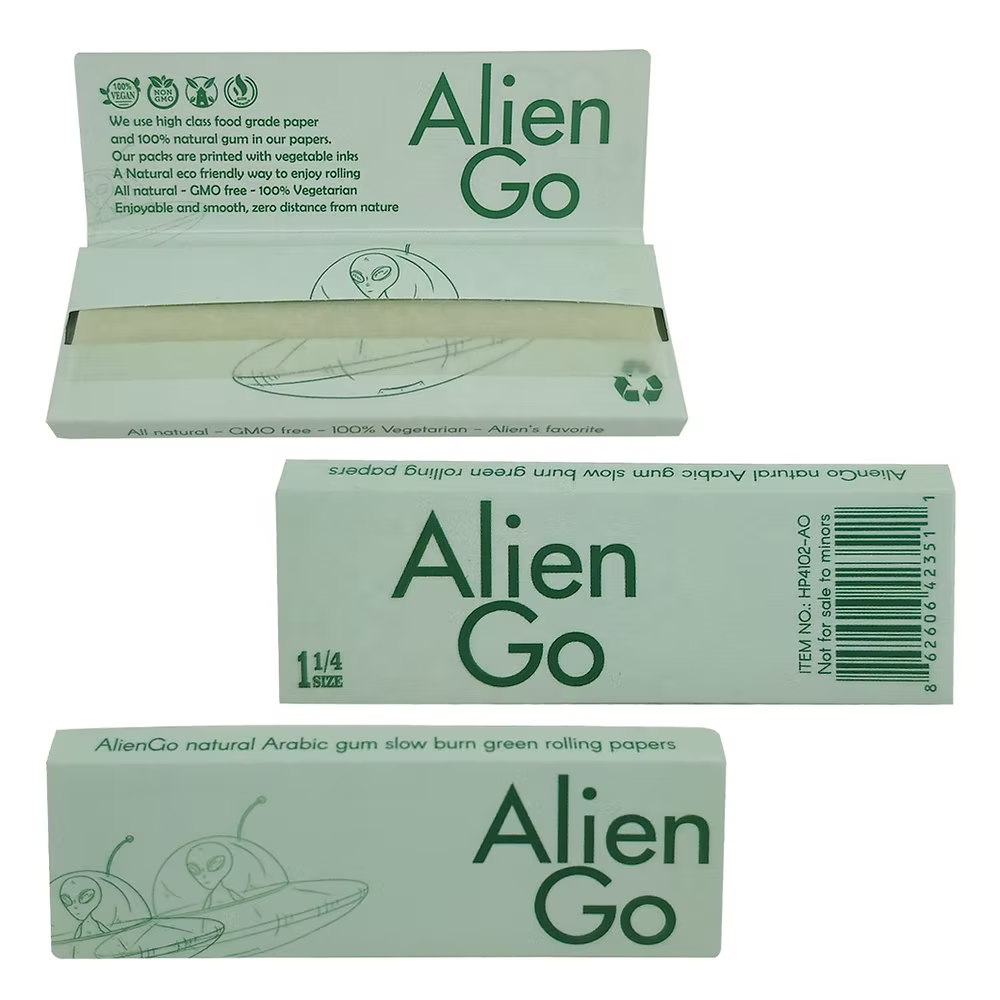 Alien Go 1¼ Green Rolling Papers Booklet — Buy in Nairobi Kenya | Royal Mist