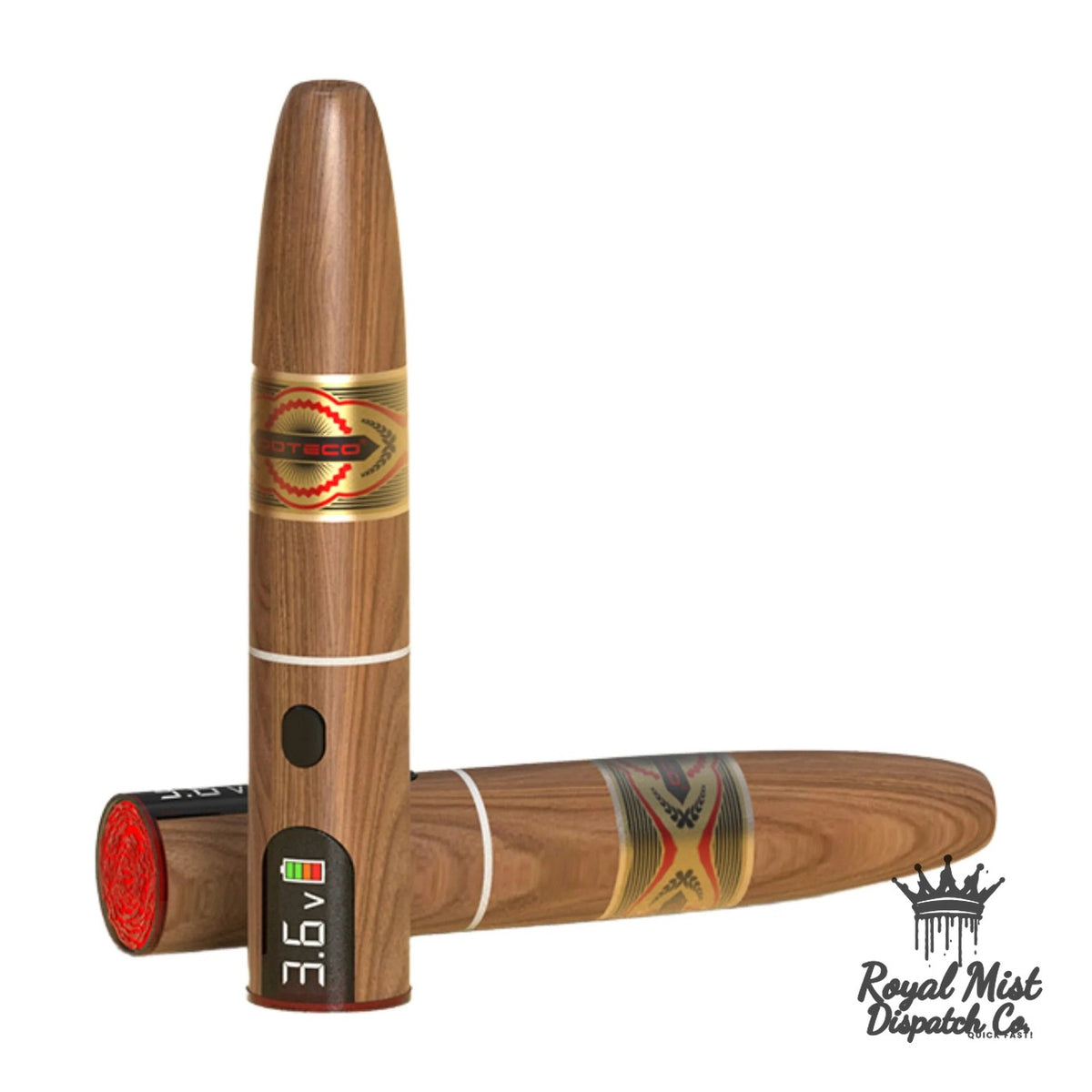 Cigar Style Concealed 510 pen battery Dark Brown — Buy in Nairobi | Royal Mist