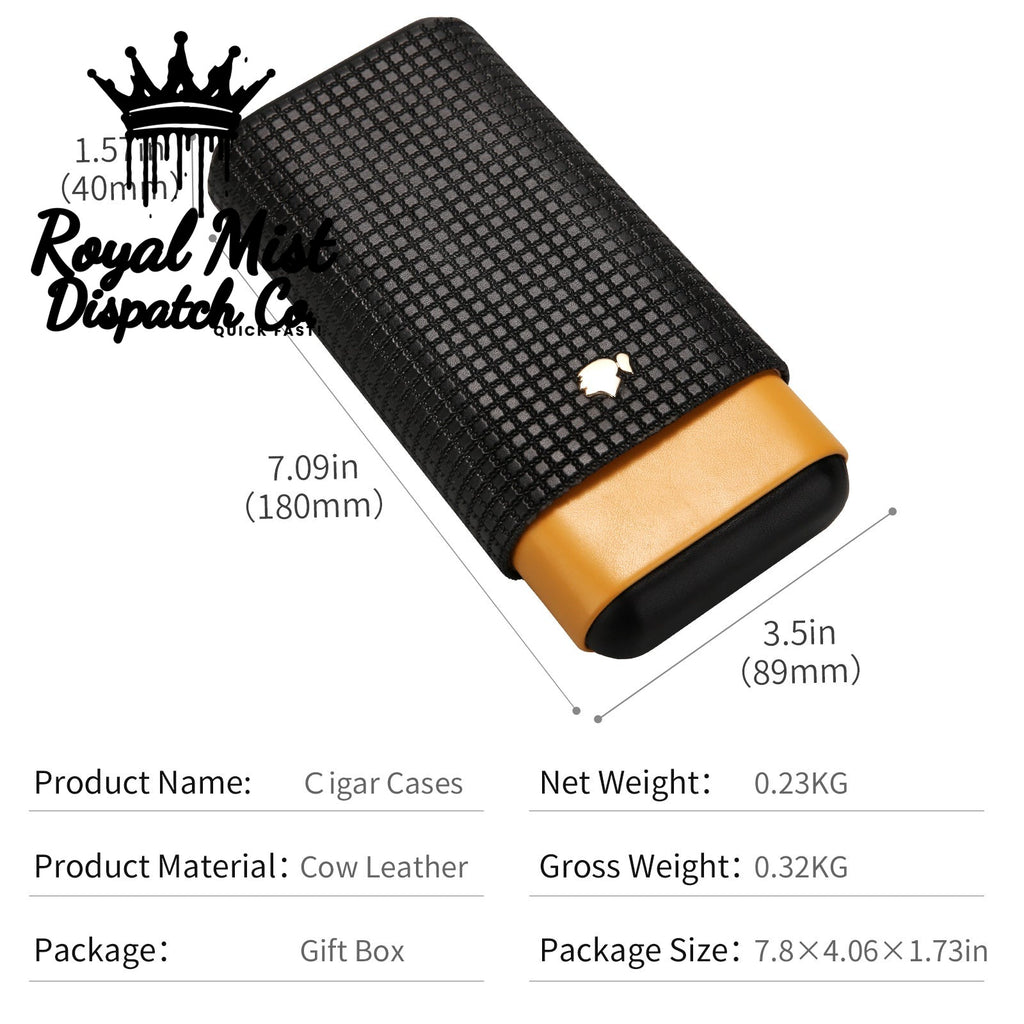 Cohiba Portable 3 Cigar Holder Black Mustard Yellow Royal Mist Nairobi Kenya 3