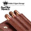 Cow Leather 3 Pack Portable Cigar Case Royal Mist Nairobi Kenya 1