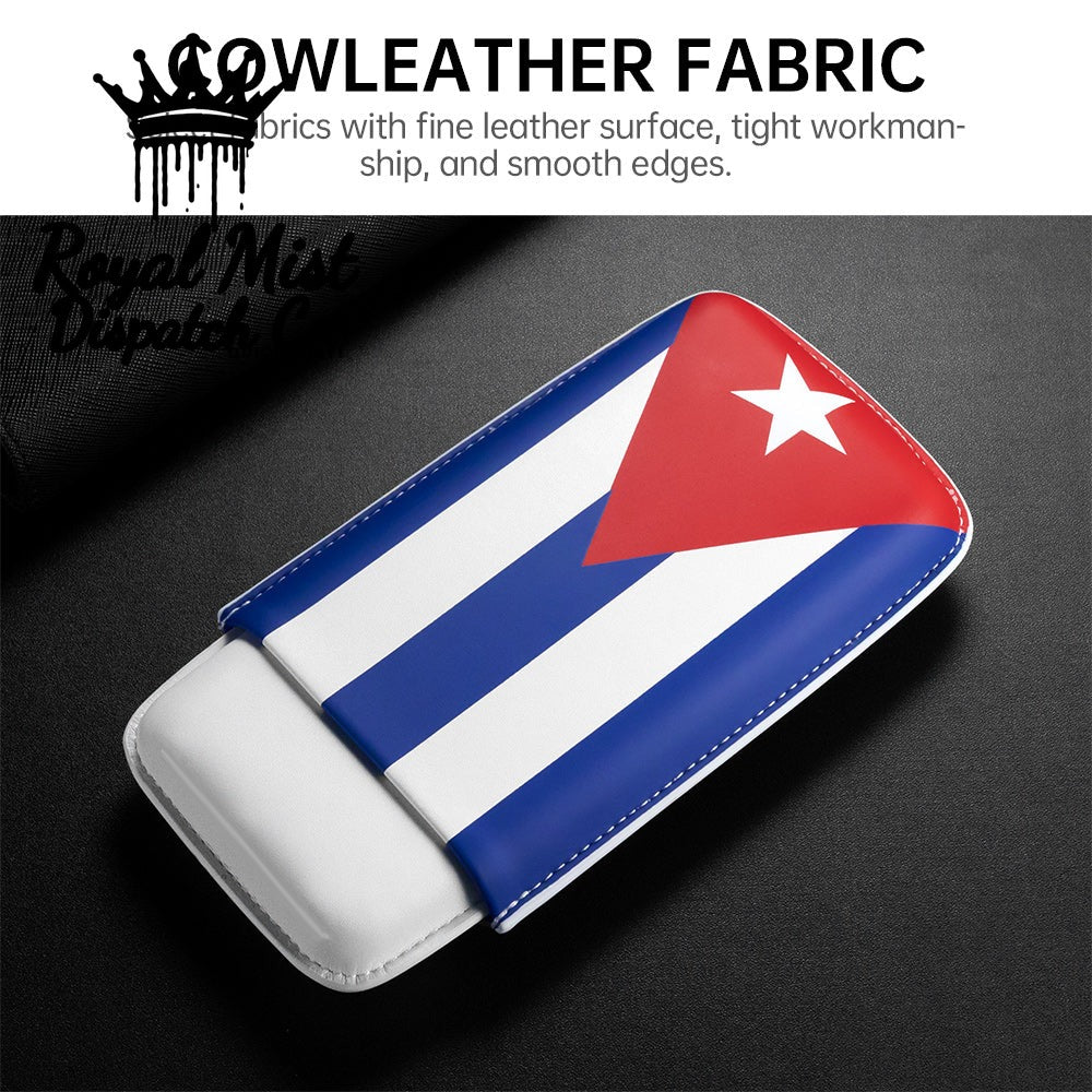 Portable Cuban Flag Cigar Pouch 3 Pack Case Royal Mist Nairobi Kenya 3