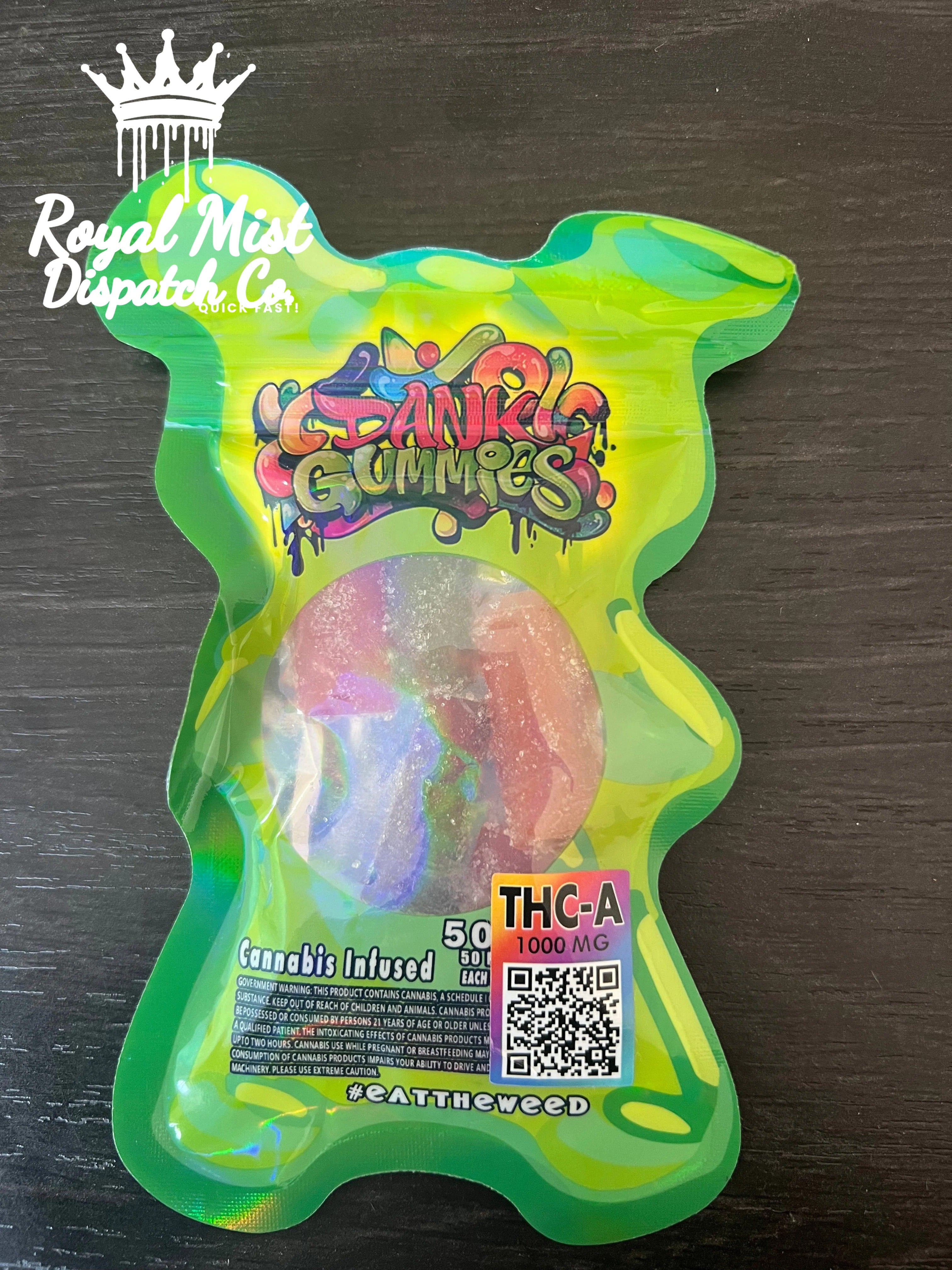 Dank Gummies 1000mg THCA Royal Mist Nairobi Kenya