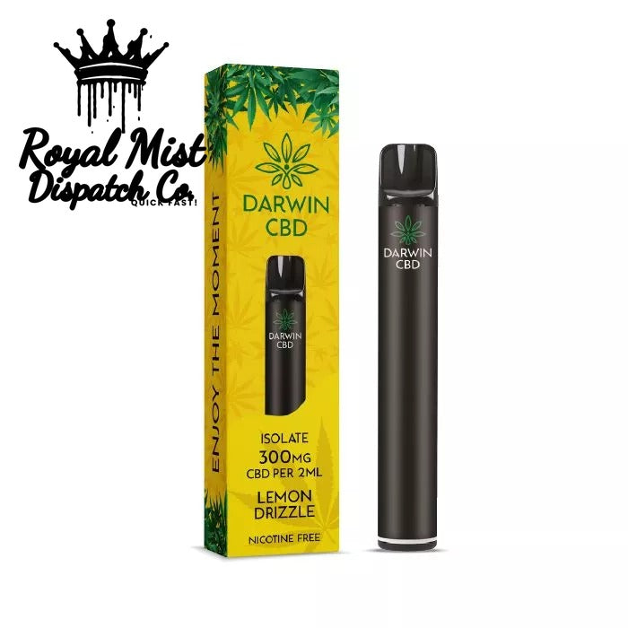 Darwin CBD 300mg CBD Isolate Vape Kit Lemon Drizzle Royal Mist Nairobi Kenya