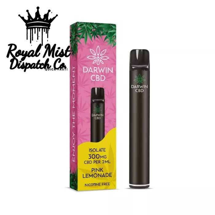 Darwin CBD 300mg CBD Isolate Vape Kit Pink Lemonade Royal Mist Nairobi Kenya