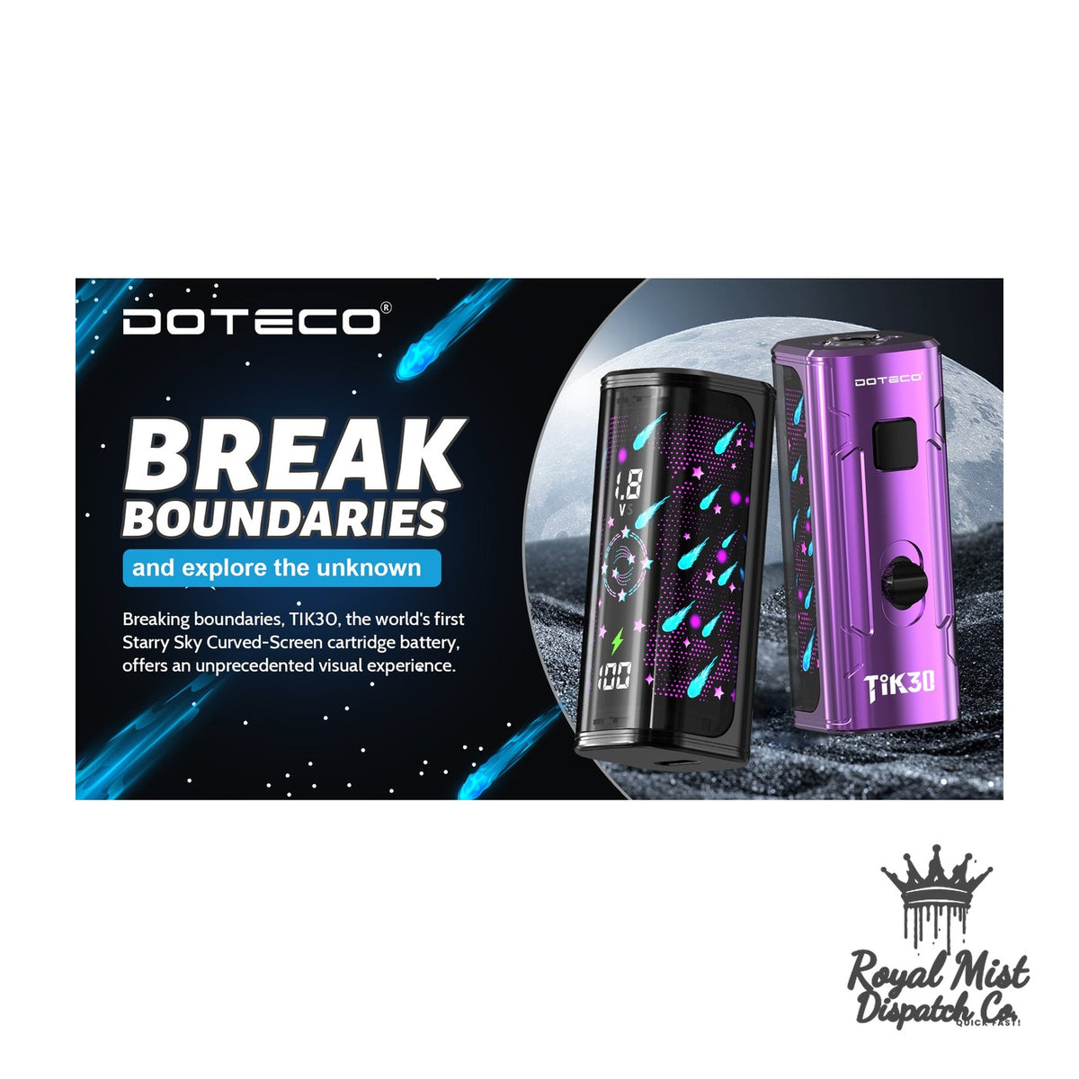 DOTECO TIK30 variable voltage vape battery — Buy in Nairobi | Royal Mist