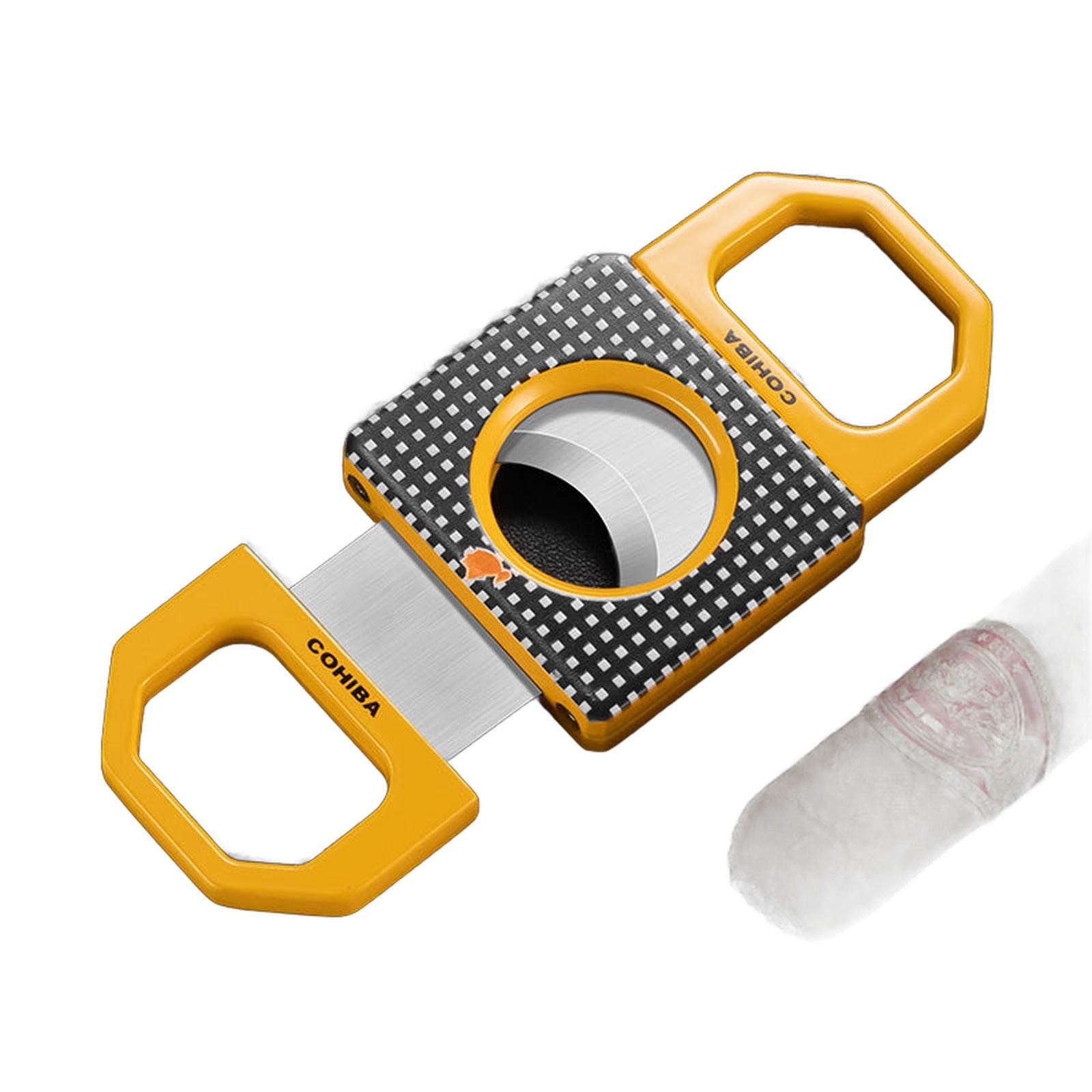 Double Blade Stainless Steel V-Cutter Cigar Cutter Black Cigar Cutter — Buy in Nairobi | Royal Mist
