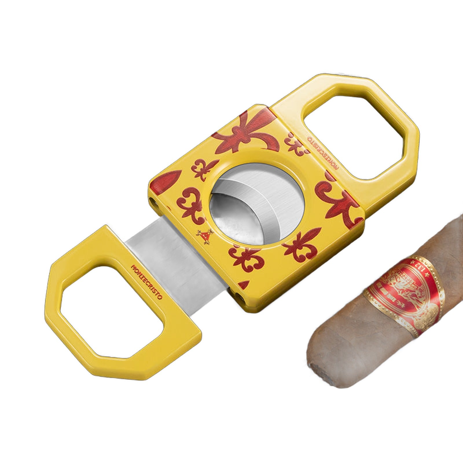 Double Blade Stainless Steel V-Cutter Cigar Cutter Yellow Cigar Cutter — Buy in Nairobi | Royal Mist