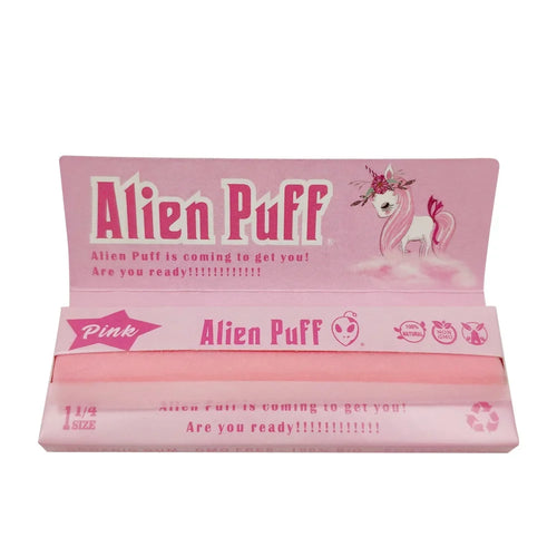 Alien Puff 1¼ Pink Rolling Papers Booklet — Buy in Nairobi Kenya | Royal Mist