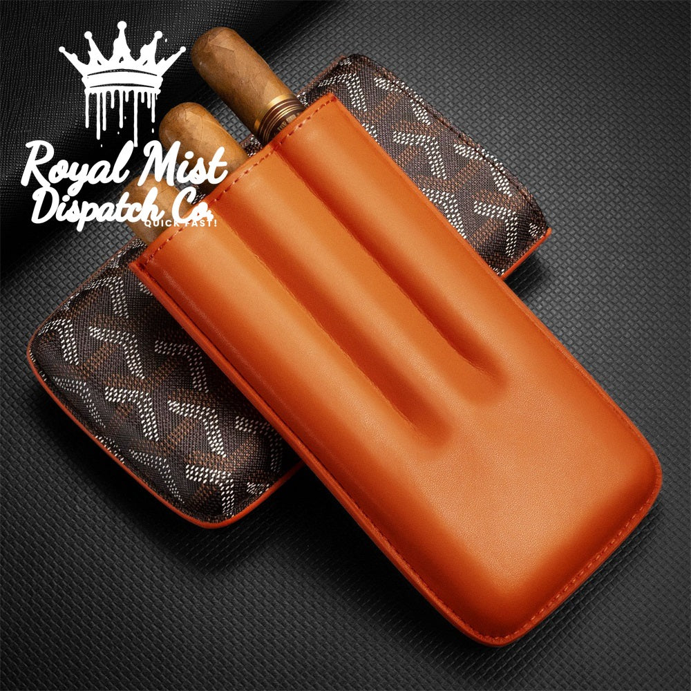 Goyard 3-Cigar Leather Case Royal Mist Nairobi Kenya 2