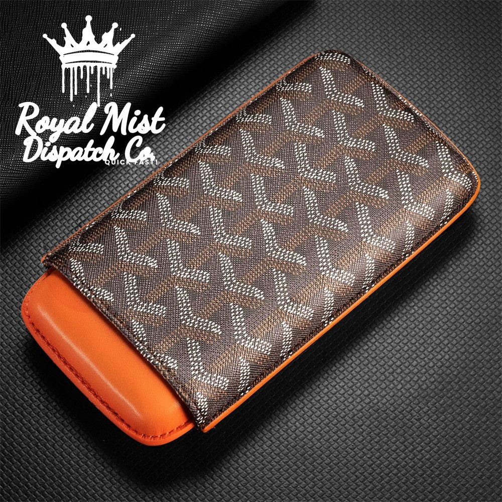 Goyard 3-Cigar Leather Case Royal Mist Nairobi Kenya 3