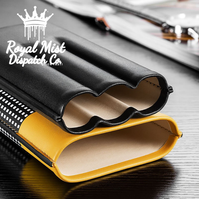 Legend Genuine Leather Cigar Case Holds 3 Cigars Royal Mist Nairobi Kenya 5