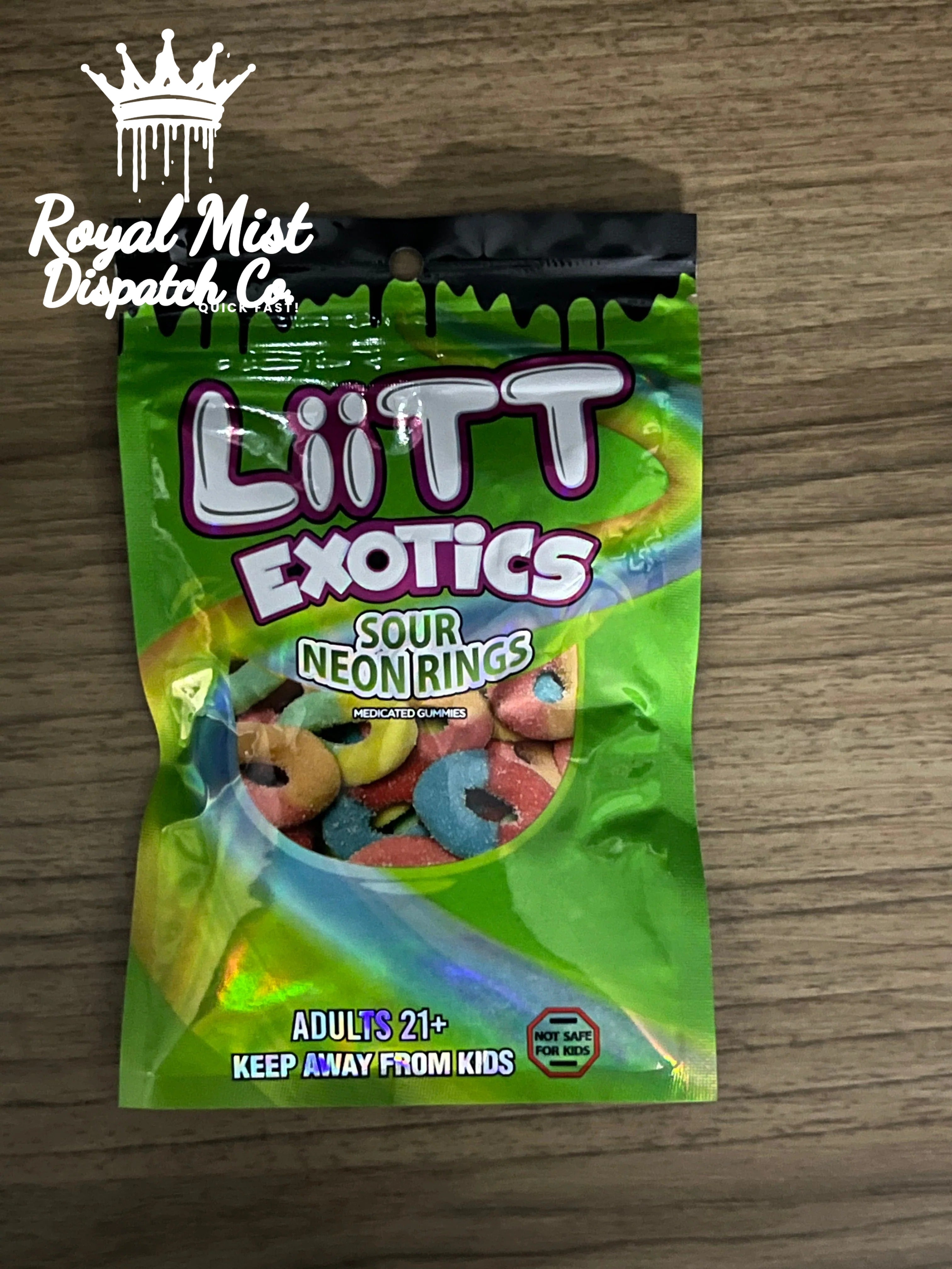 LiiTT Exotics Medicated Gummies 1000mg THCA Royal Mist Nairobi Kenya 2