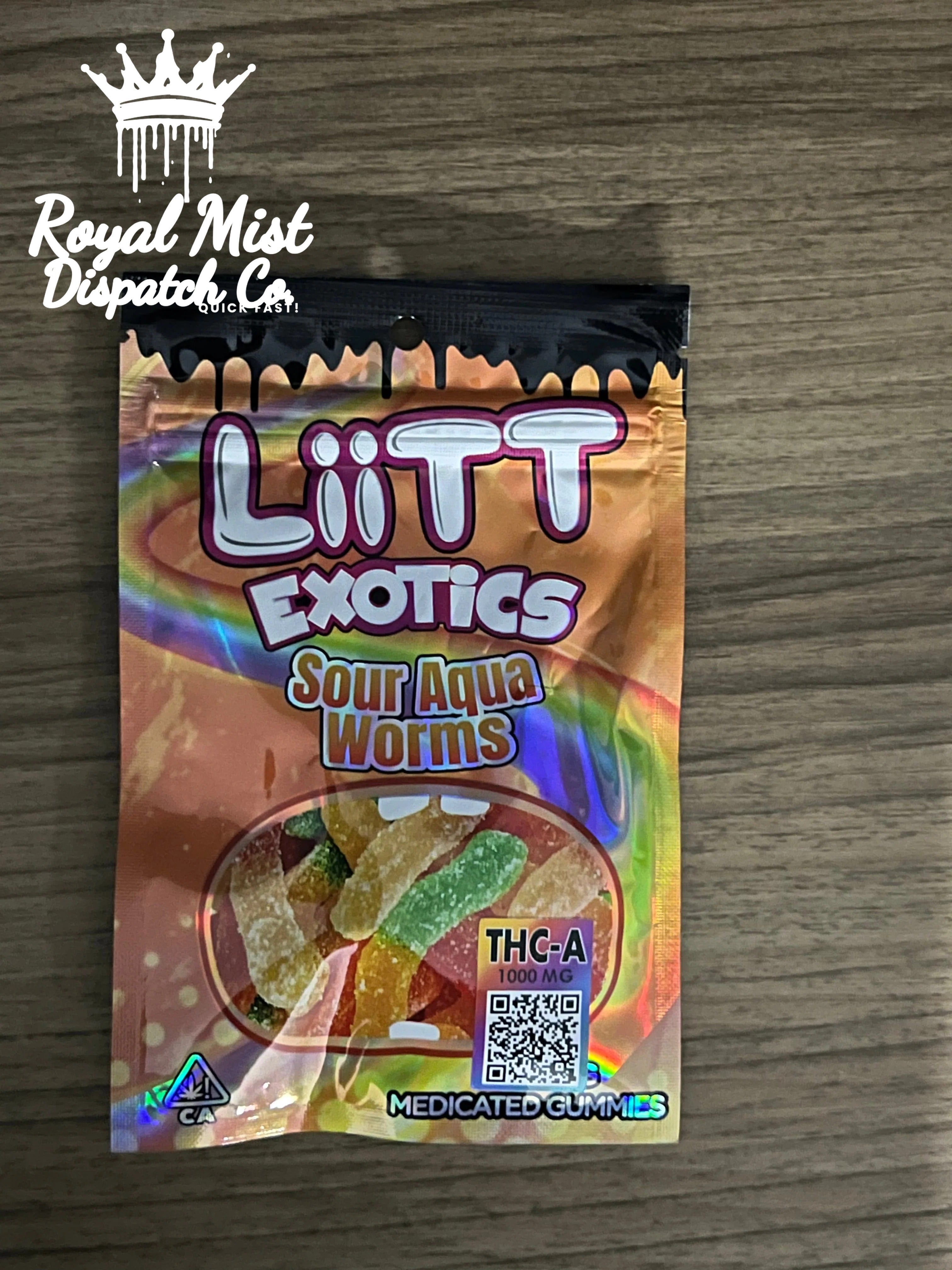LiiTT Exotics Medicated Gummies 1000mg THCA Royal Mist Nairobi Kenya 4