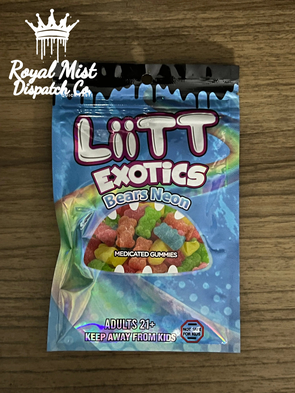LiiTT Exotics Medicated Gummies 1000mg THCA Royal Mist Nairobi Kenya 5