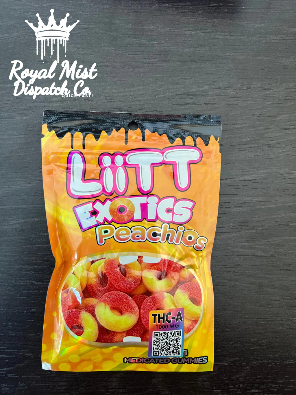 LiiTT Exotics Medicated Gummies 1000mg THCA Royal Mist Nairobi Kenya 6