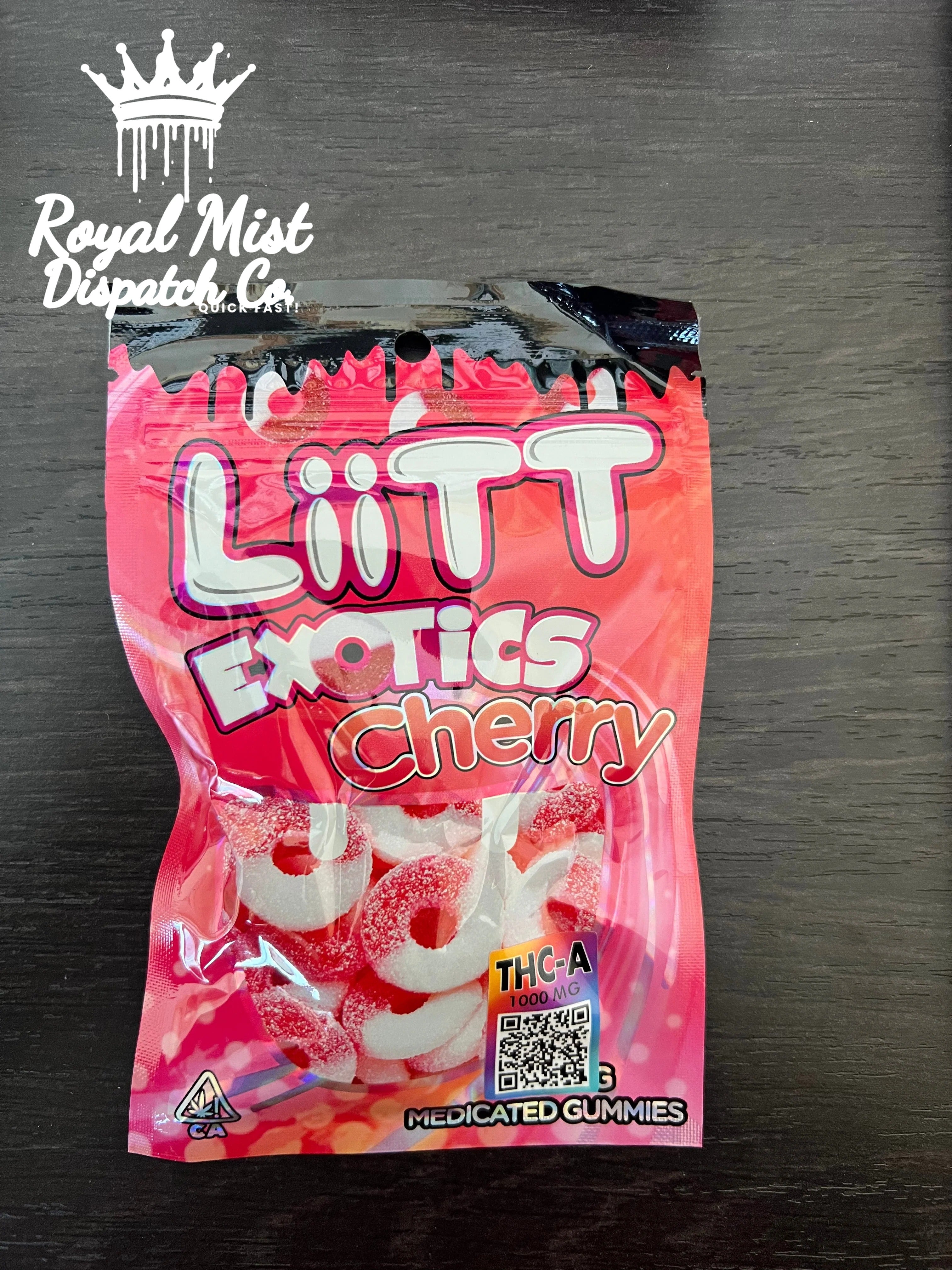 LiiTT Exotics Medicated Gummies 1000mg THCA Royal Mist Nairobi Kenya 7