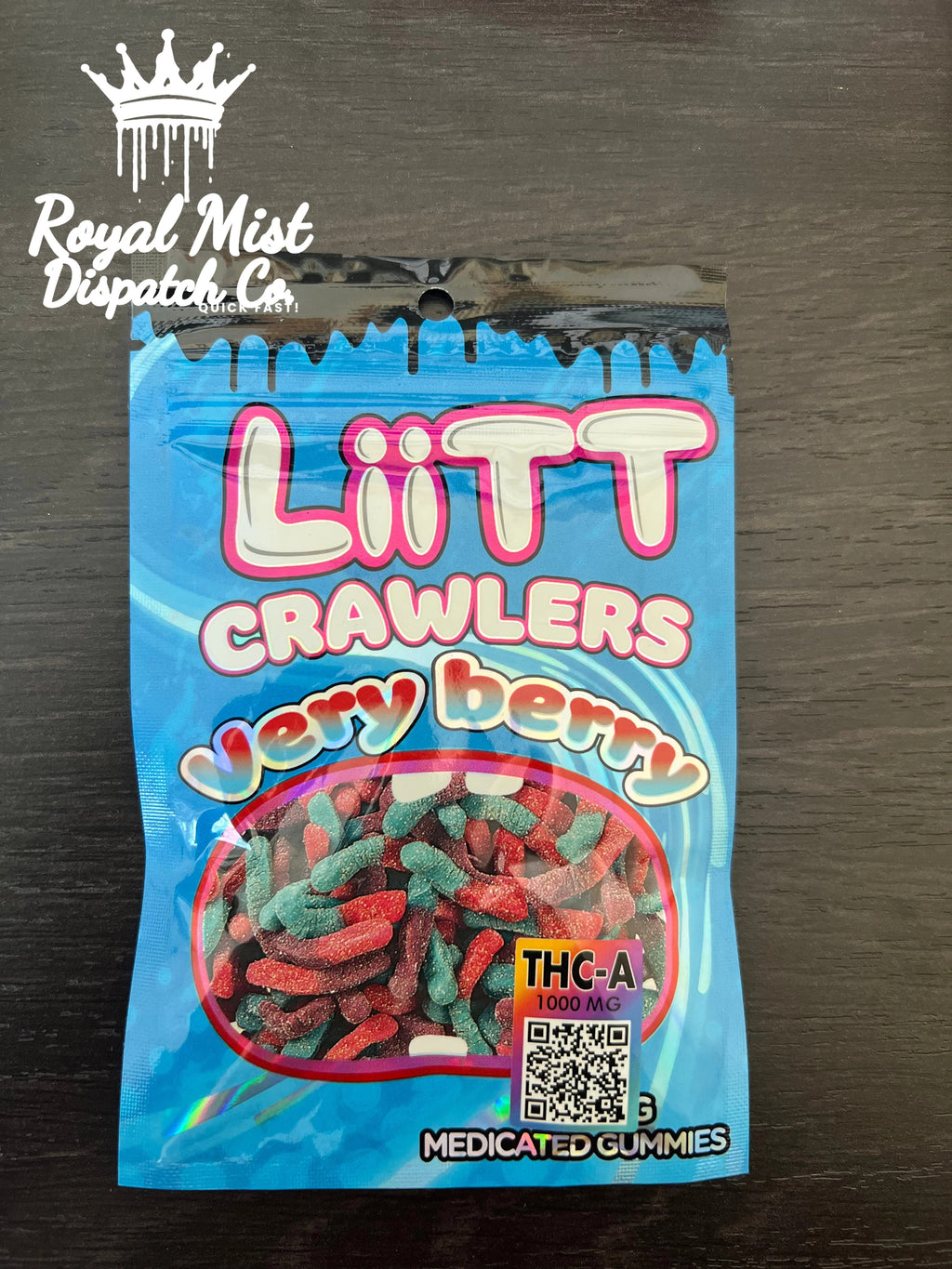 LiiTT Exotics Medicated Gummies 1000mg THCA Royal Mist Nairobi Kenya 8