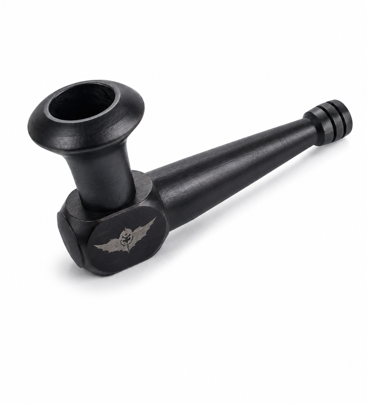 Dark Ebony Wooden Hardwood Hand Pipe — Buy in Nairobi | Royal Mist