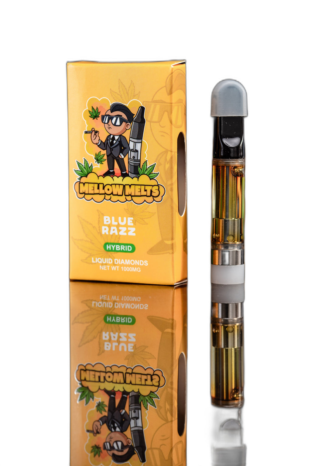 Mellow Melts Hybrid Blue Razz 1000mg Delta-8 Liquid Diamonds Vape Cart - Royal Mist Nairobi