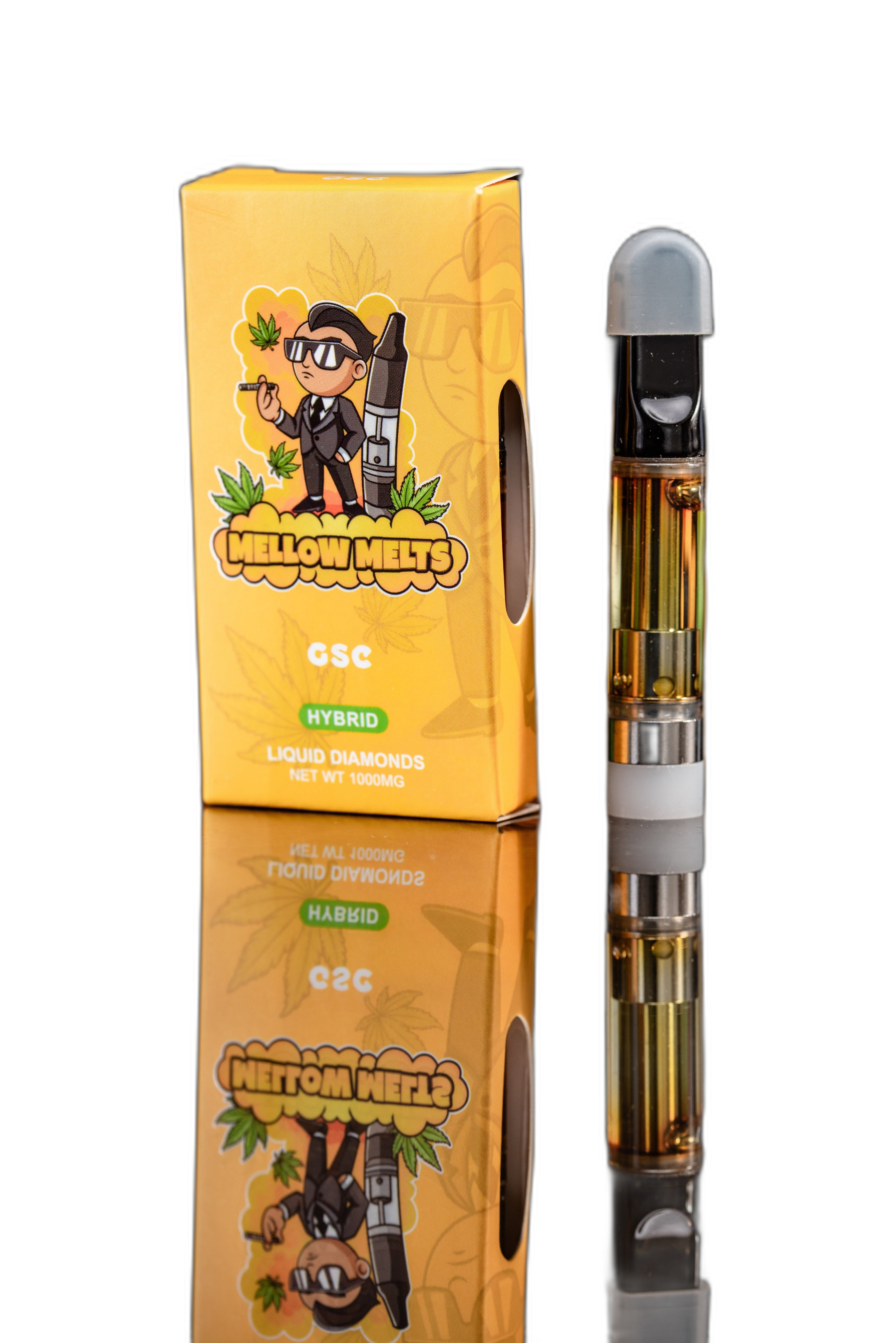 Mellow Melts Hybrid Girl Scout Cookies 1000mg Delta-8 Liquid Diamonds Vape Cart - Royal Mist Nairobi