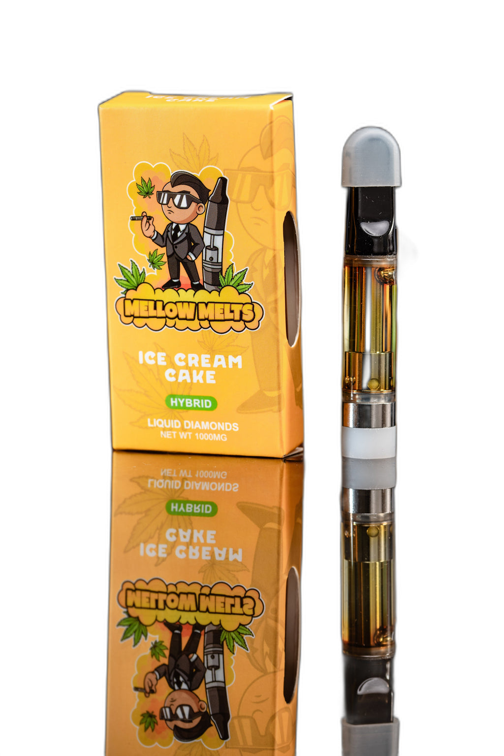 Mellow Melts Hybrid Ice Cream Cake 1000mg Delta-8 Liquid Diamonds Vape Cart - Royal Mist Nairobi