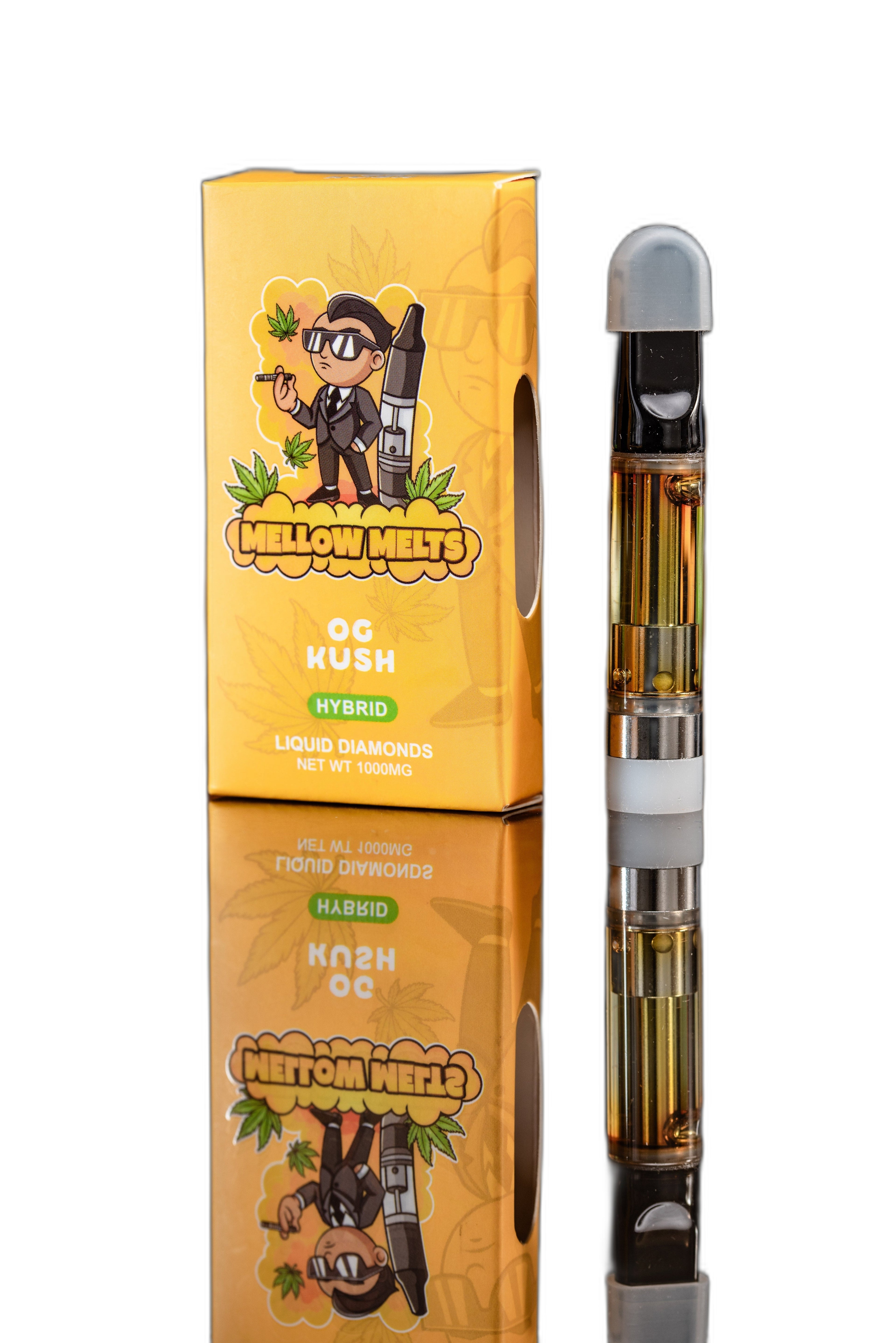 Mellow Melts Hybrid OG Kush 1000mg Delta-8 Liquid Diamonds Vape Cart - Royal Mist Nairobi