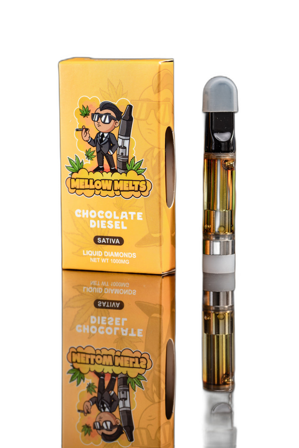 Mellow Melts STVA Chocolate Diesel 1000mg Delta-8 Liquid Diamonds Vape Cart - Royal Mist Nairobi