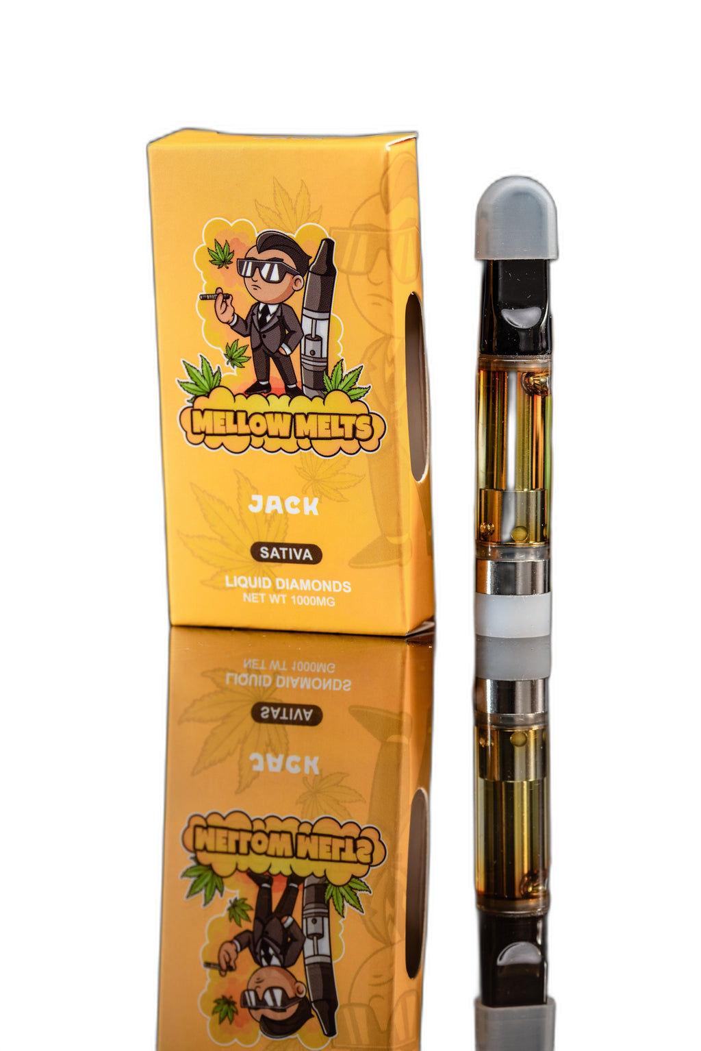 Mellow Melts STVA Jack 1000mg Delta-8 Liquid Diamonds Vape Cart - Royal Mist Nairobi